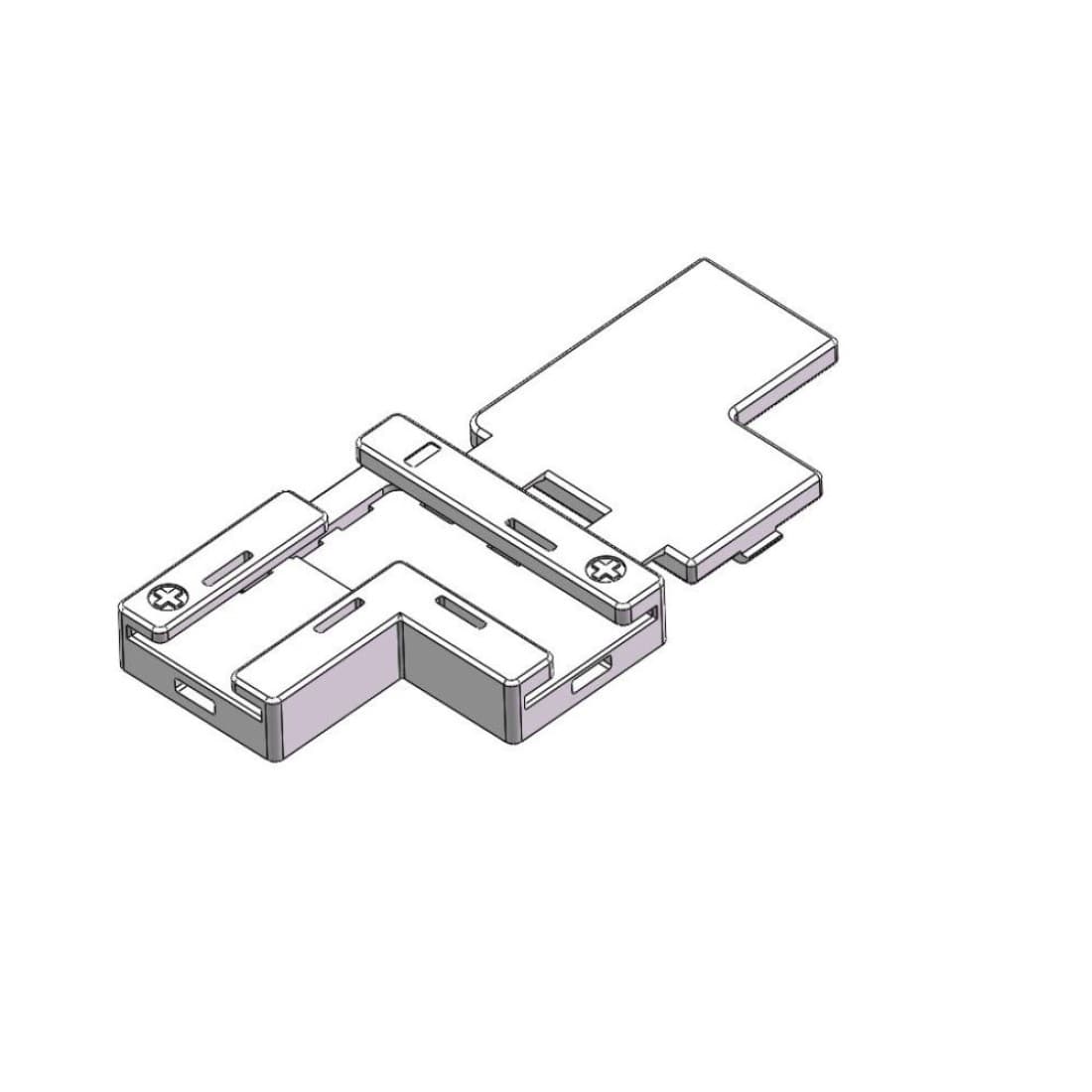 Conector prelungire T/L pentru banda led 8mm SMD+COB 12v/24v IP20