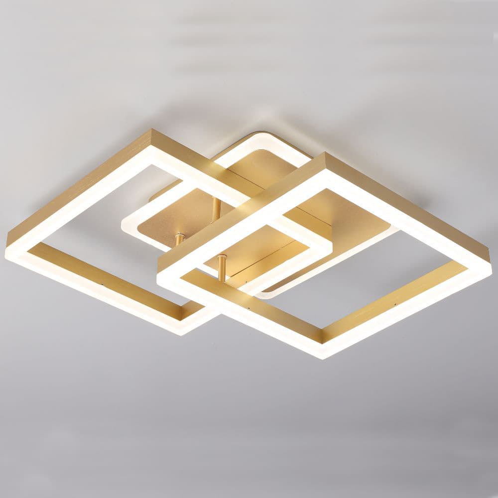 Plafoniera LED Aurie 2 Brate 80W – Dimabila, Telecomanda, 3 Temperaturi