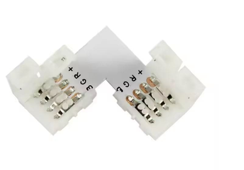 Clema conector L banda led RGB 12v