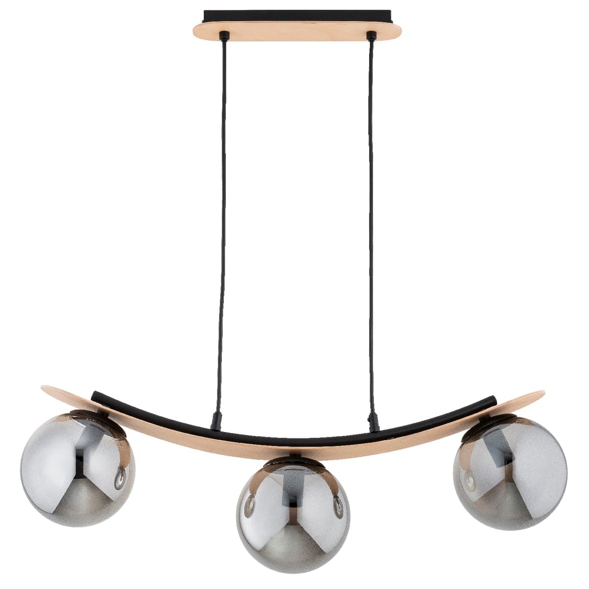 Lustra Pendul Alfa Naira Lemn 3xE14