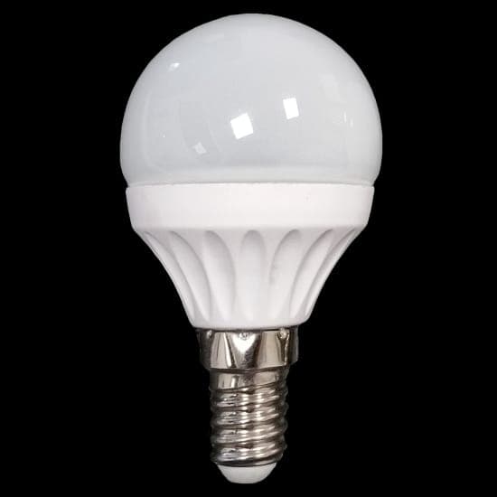 Bec Led Sferic E27, model glob G45, 5W, 2700K, lumina calda