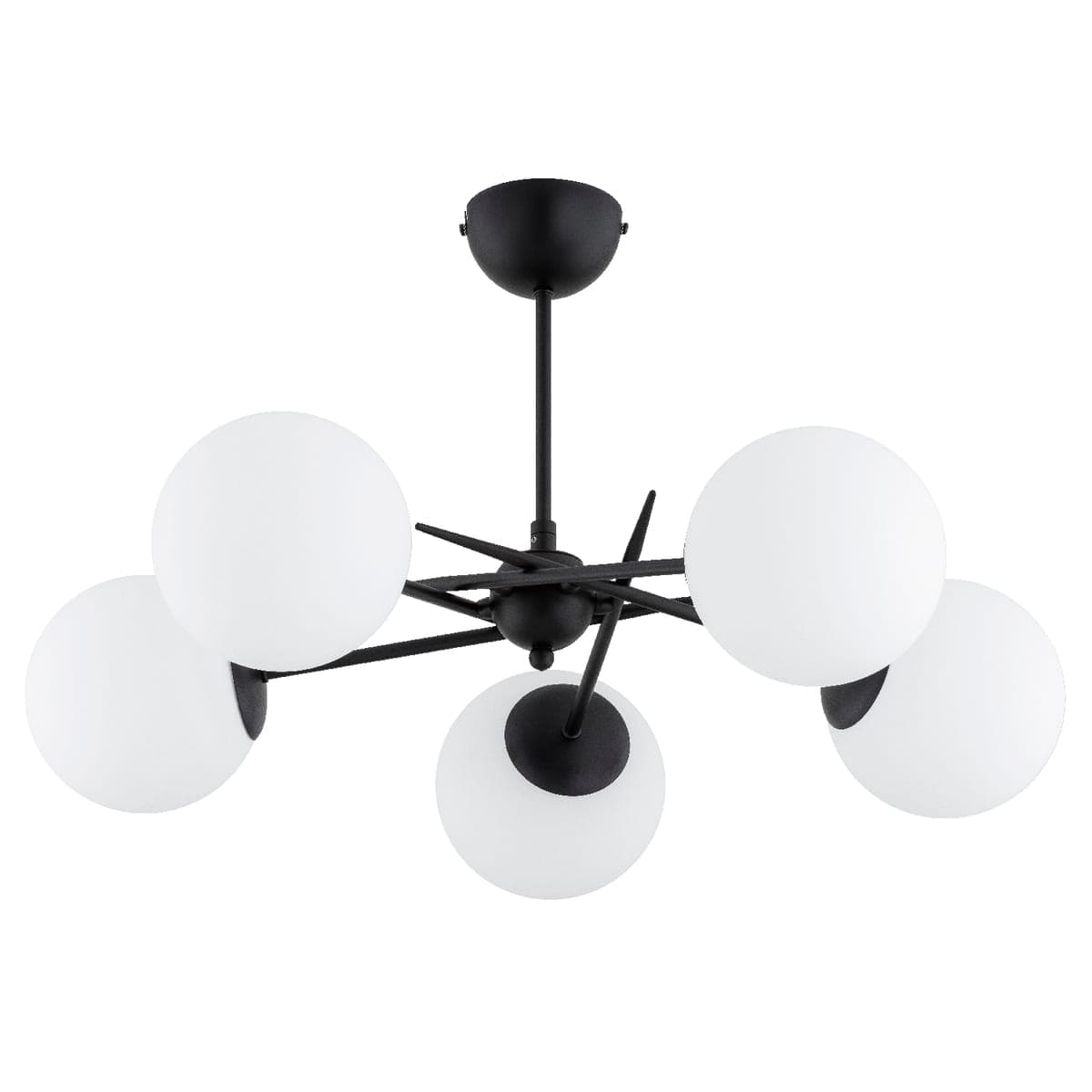 Lustra Alfa Primery Neagra & Alba 5xE14