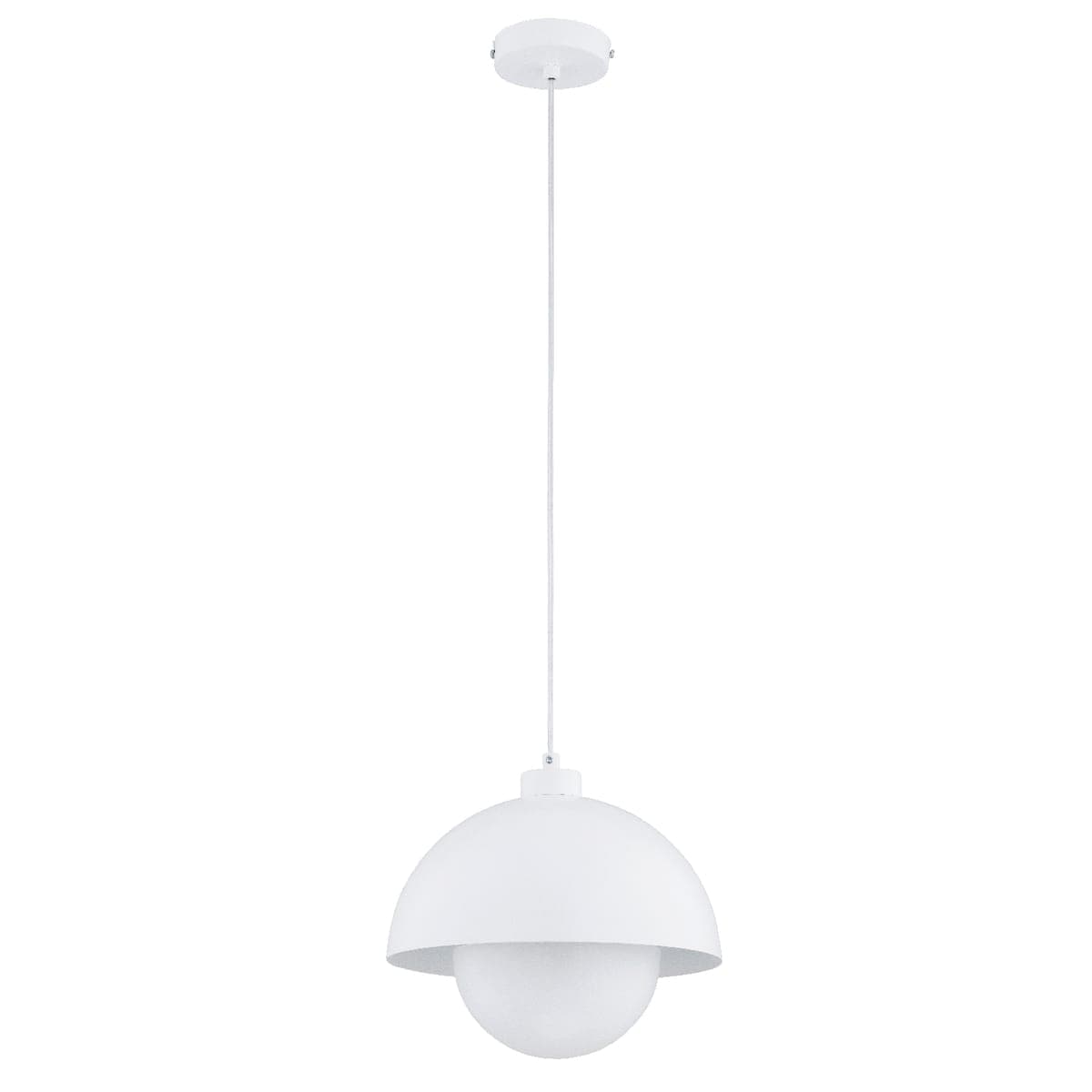 Lustra Pendul Alfa Kuger Alba 1xE27