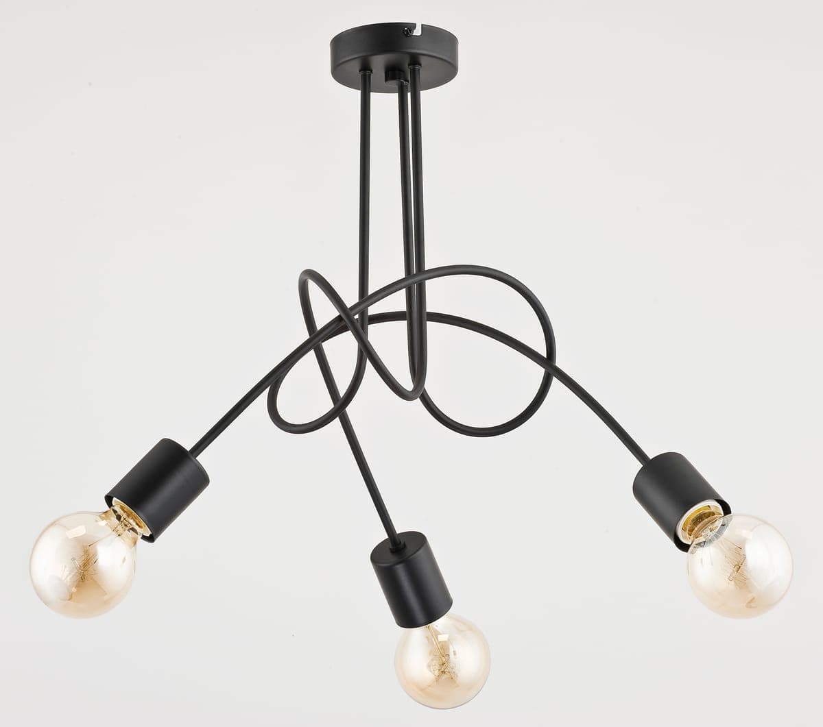 Lustra Alfa Tango Neagra 3xE27