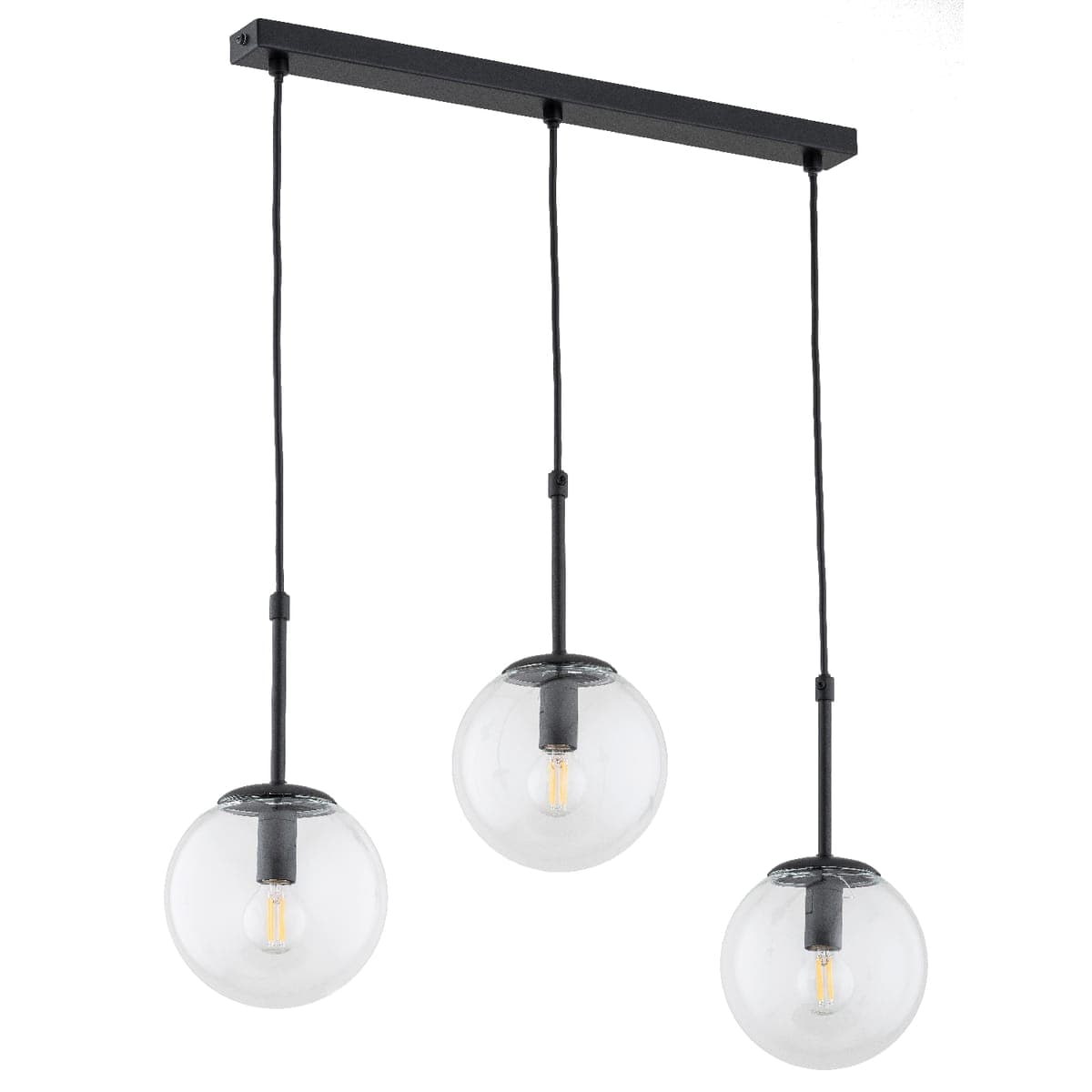 Lustra Pendul Alfa Sebia Neagra 3xE14
