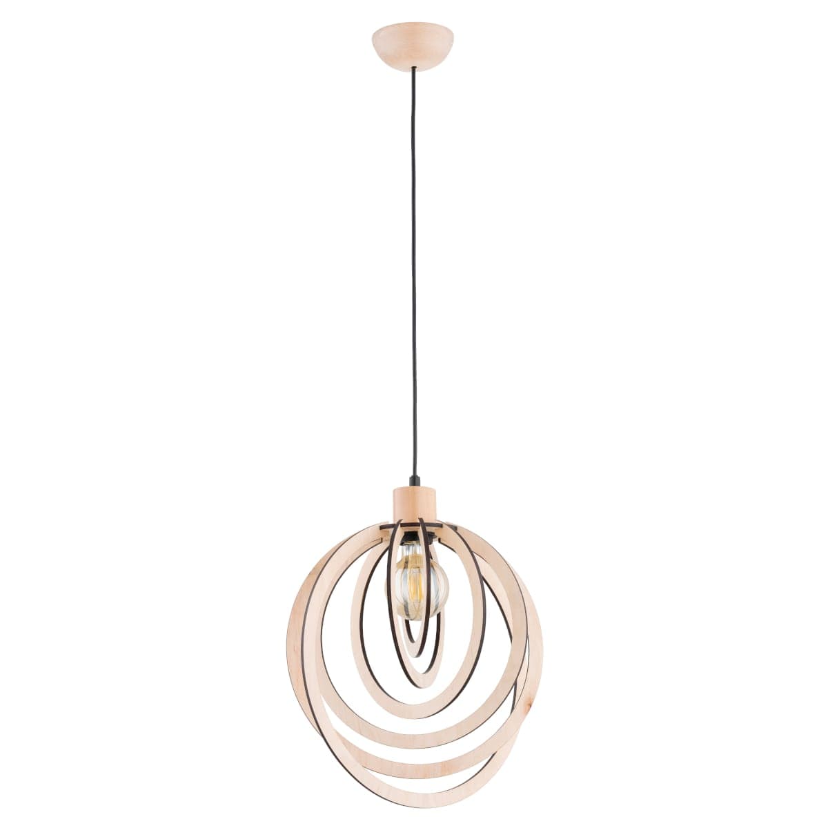 Lustra Pendul Alfa Solina Lemn 1xE27