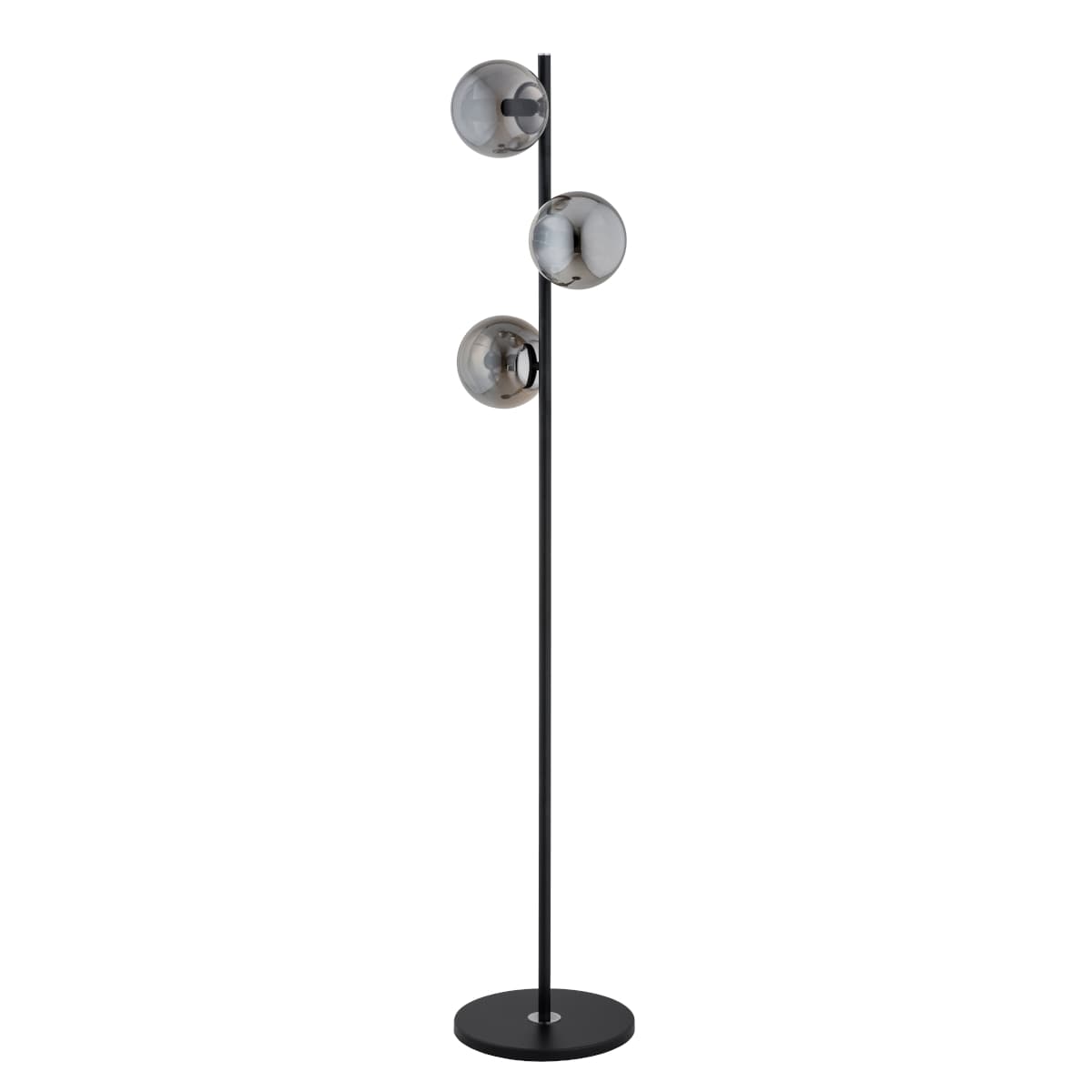 Lampa De Podea Alfa Malaga Neagra & Chrome 3xE14
