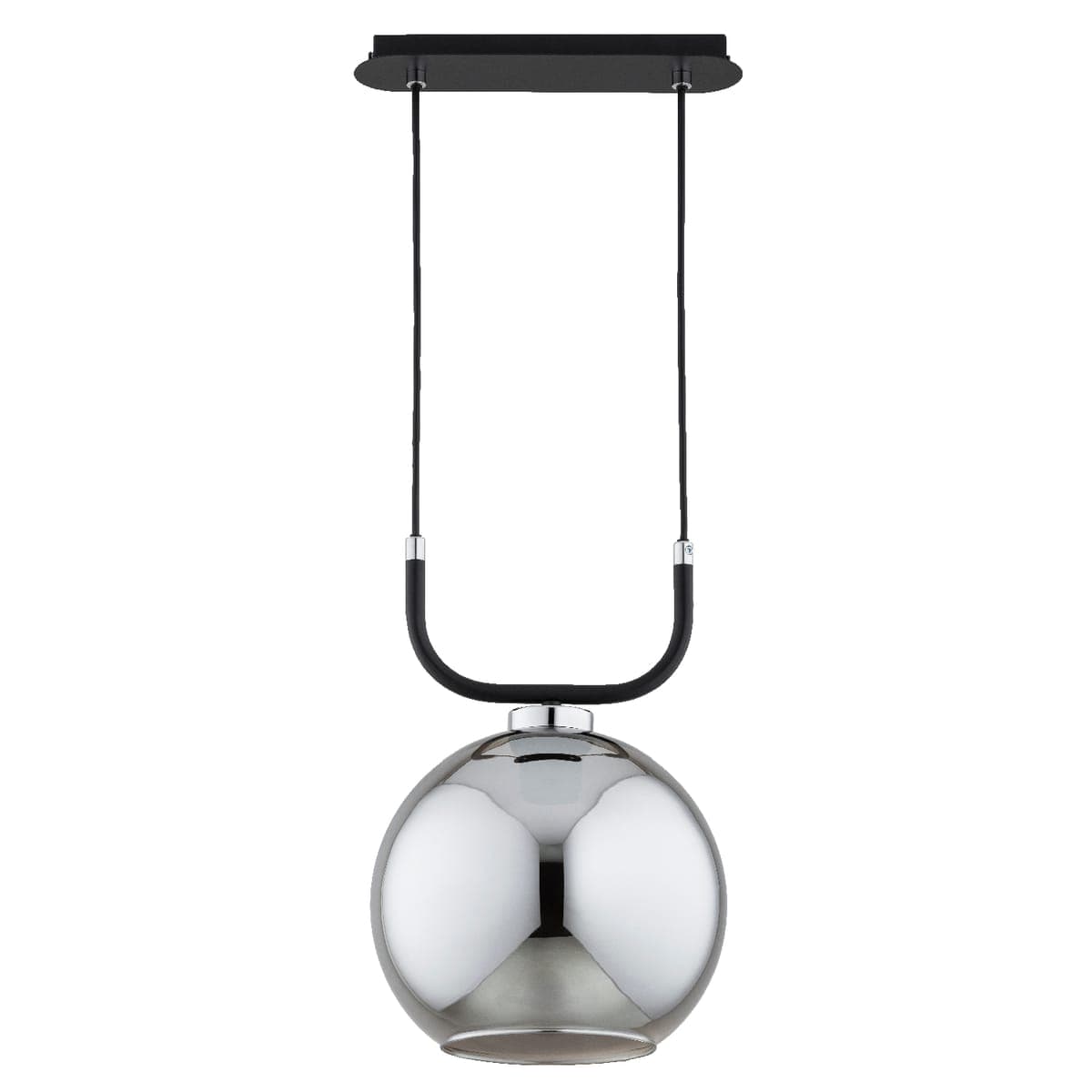 Lustra Pendul Alfa Binary Neagra & Chrome 1xE27