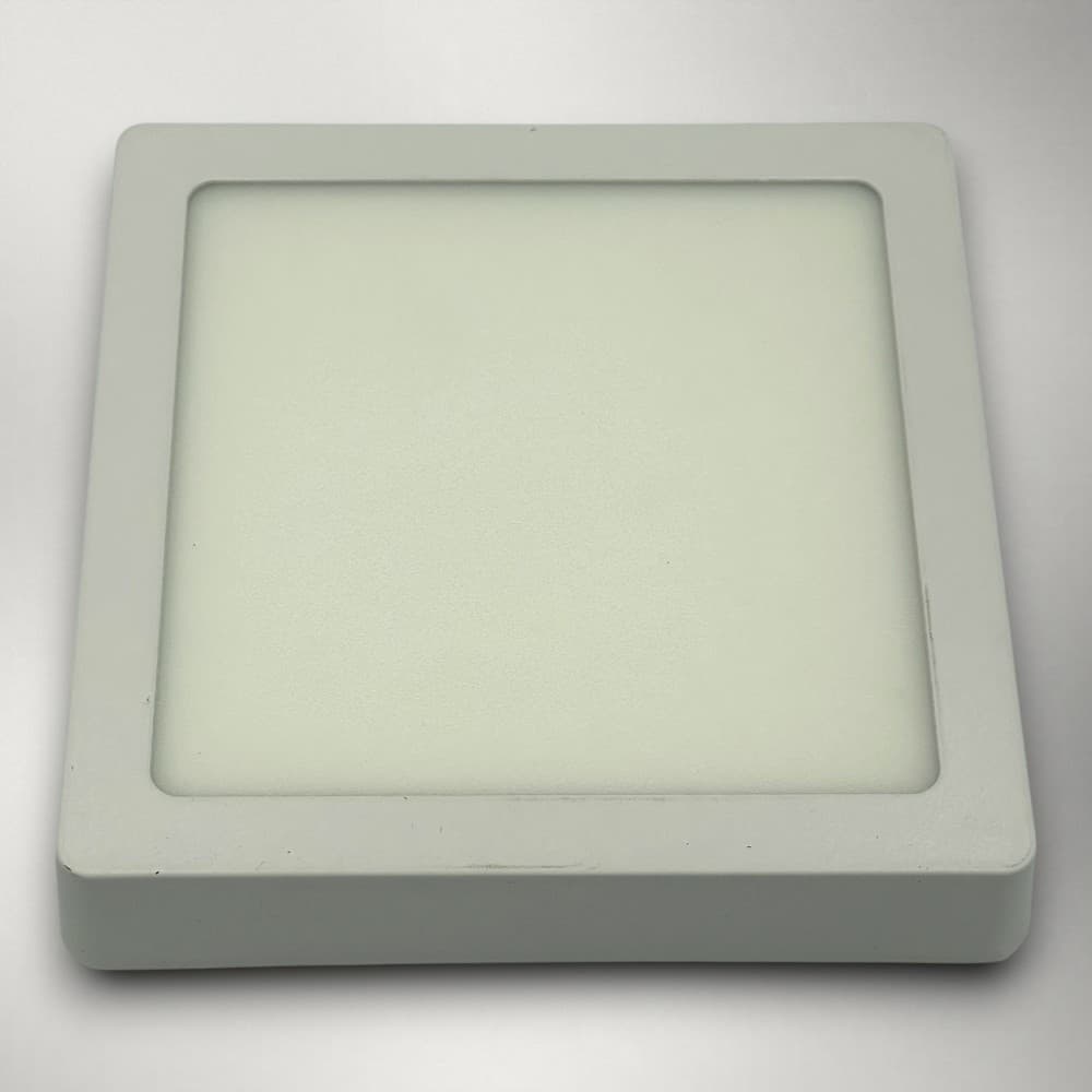 Spot Led Patrat 220X220X37mm, aplicat, 18W=150W, 2700K, lumina calda