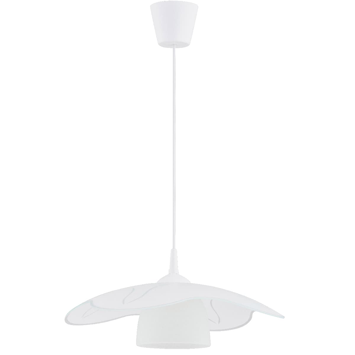 Lustra Pendul Alfa Kenya Biała 1xE27