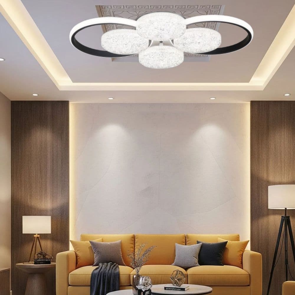 LUSTRA LED EDERA 6 CERCURI 83W 7700LM