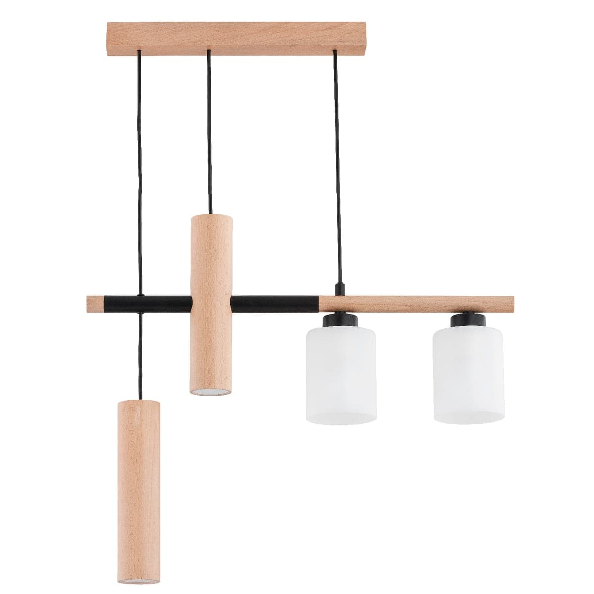 Lustra Alfa Nimir Lemn 2xE27 & 2xGU10