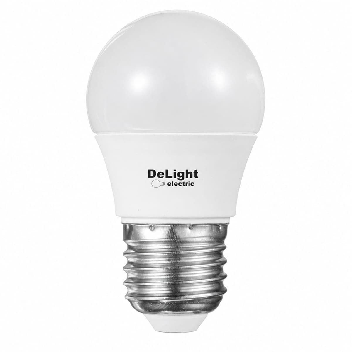 Bec Led Sferic E27, model G45, 6W=50W, lumina calda