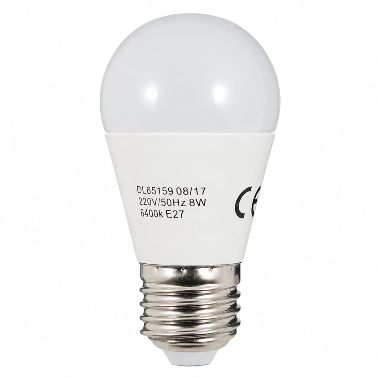 Bec Led Sferic E27, model G45, 8W=60W, lumina rece