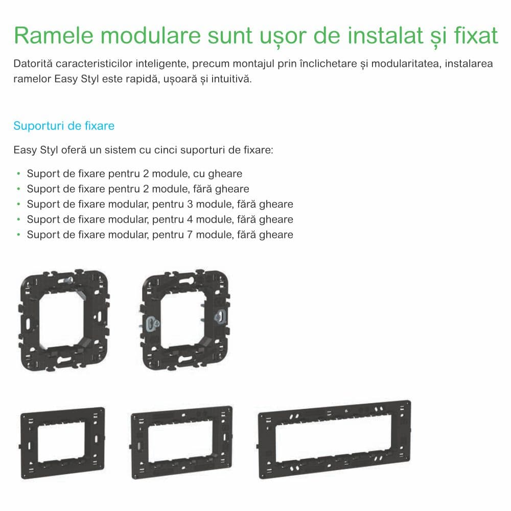 Rama plata Schneider Easy Styl, 2M, alb