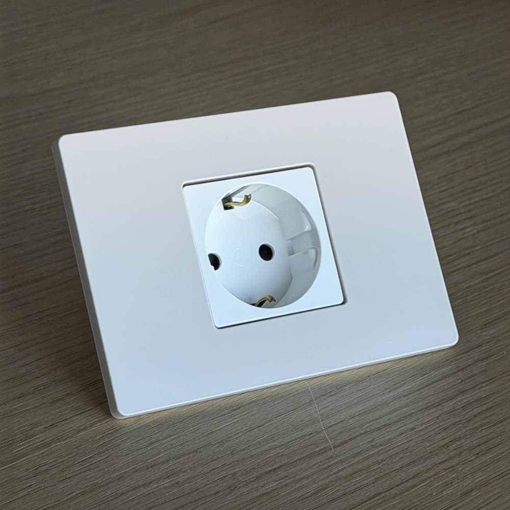 Rama ornament 2 module, Alb lucios, Gewiss System Pura GWC25102TBN
