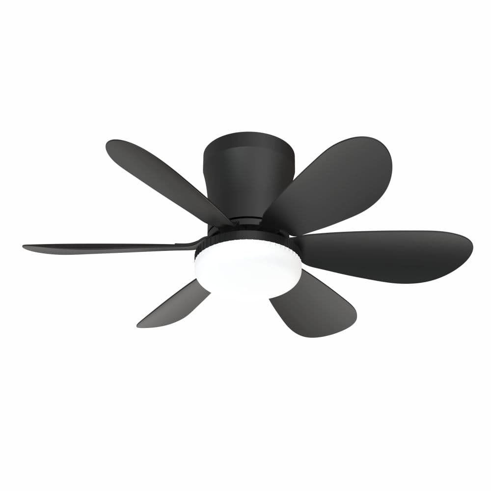 Lustra LED Cu Ventilator si telecomanda 12W Neagra
