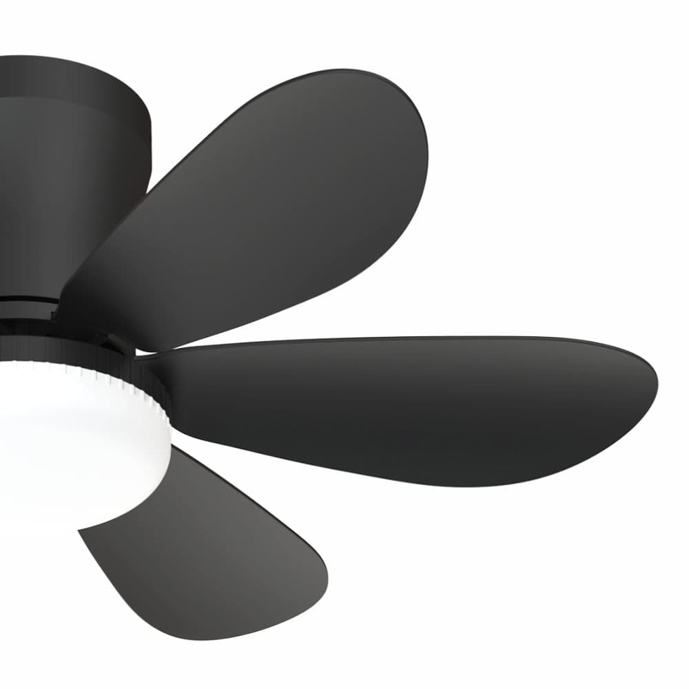 Lustra LED Cu Ventilator si telecomanda 12W Neagra