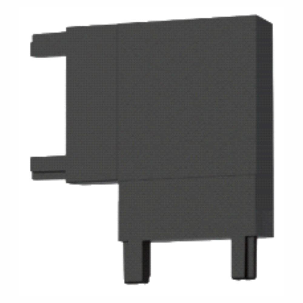 Conector fix tip L sina magnetica 90° Negru