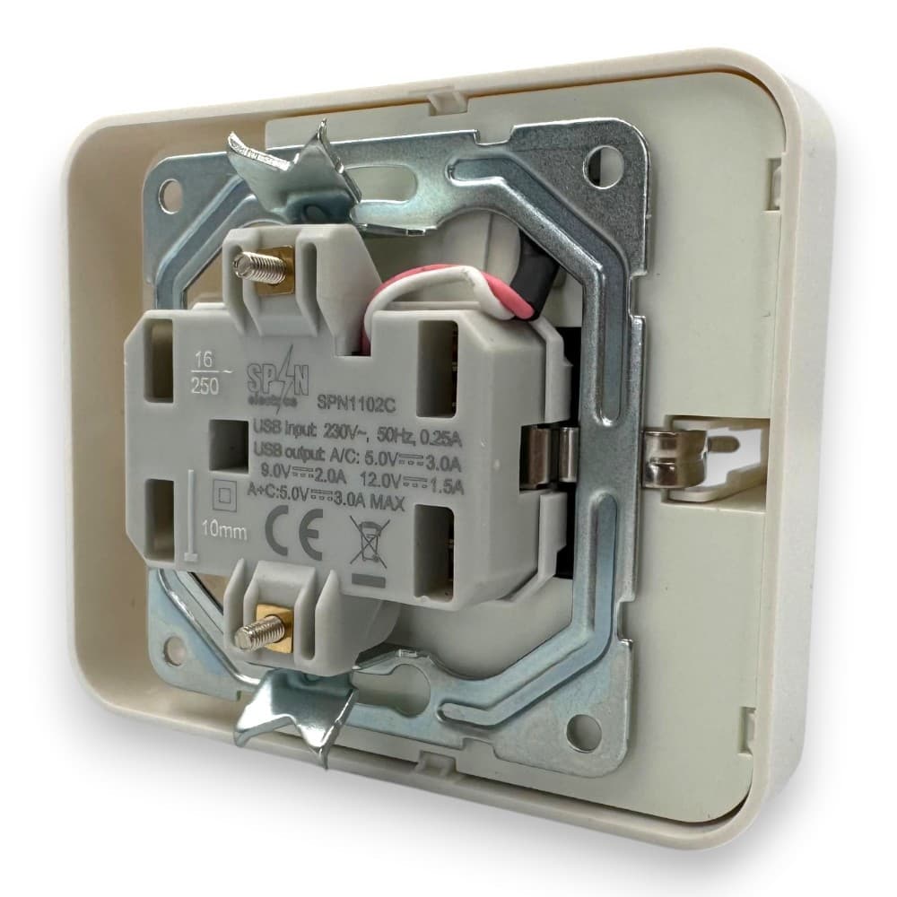 Priza Dubla cu incarcator USB tip C