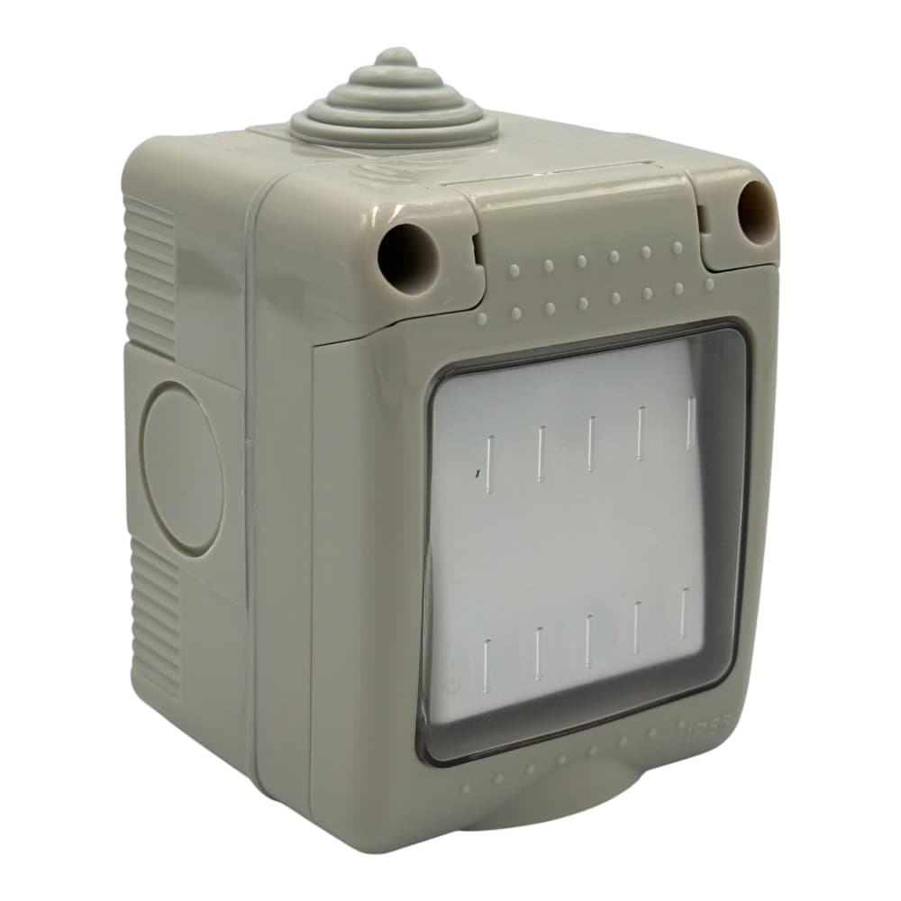 Intrerupator Simplu Aplicat cu capac cu folie Ip55