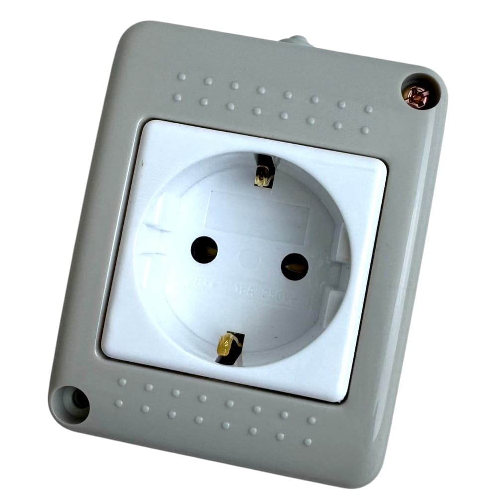 Priza Simpla Aplicata Fara Capac IP20