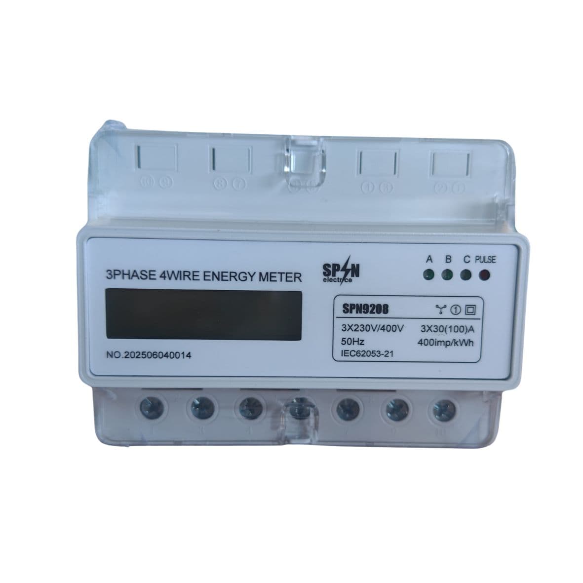 Contor Trifazic Digital Șină DIN 7M