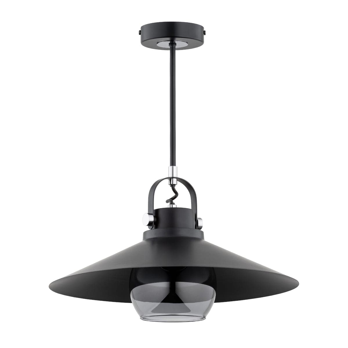 Lustra Pendul Alfa Tizen Pro Neagra 1xE27