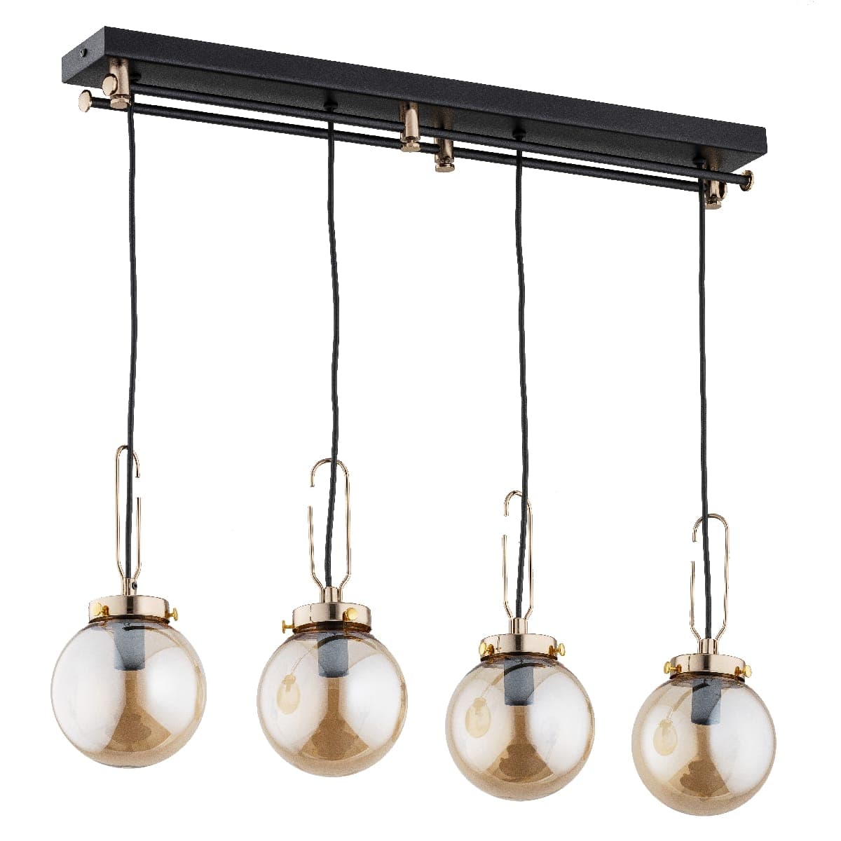 Lustra Pendul Alfa Volans Neagra 4xE14