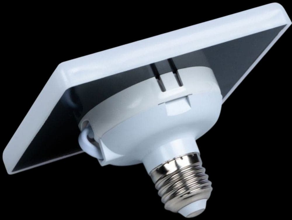 Spot Led Luna + Adaptor dulie E27, 120x120mm, 14W=130W, 6000K, lumina rece