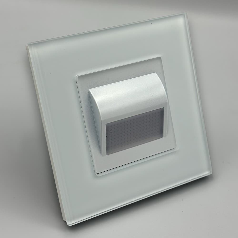Spot led scara din sticla alb 1W 4000K
