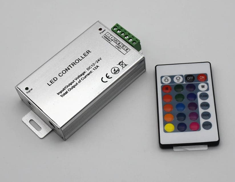 Controller banda LED RGB, 12V, 144W, telecomanda IR 24 taste