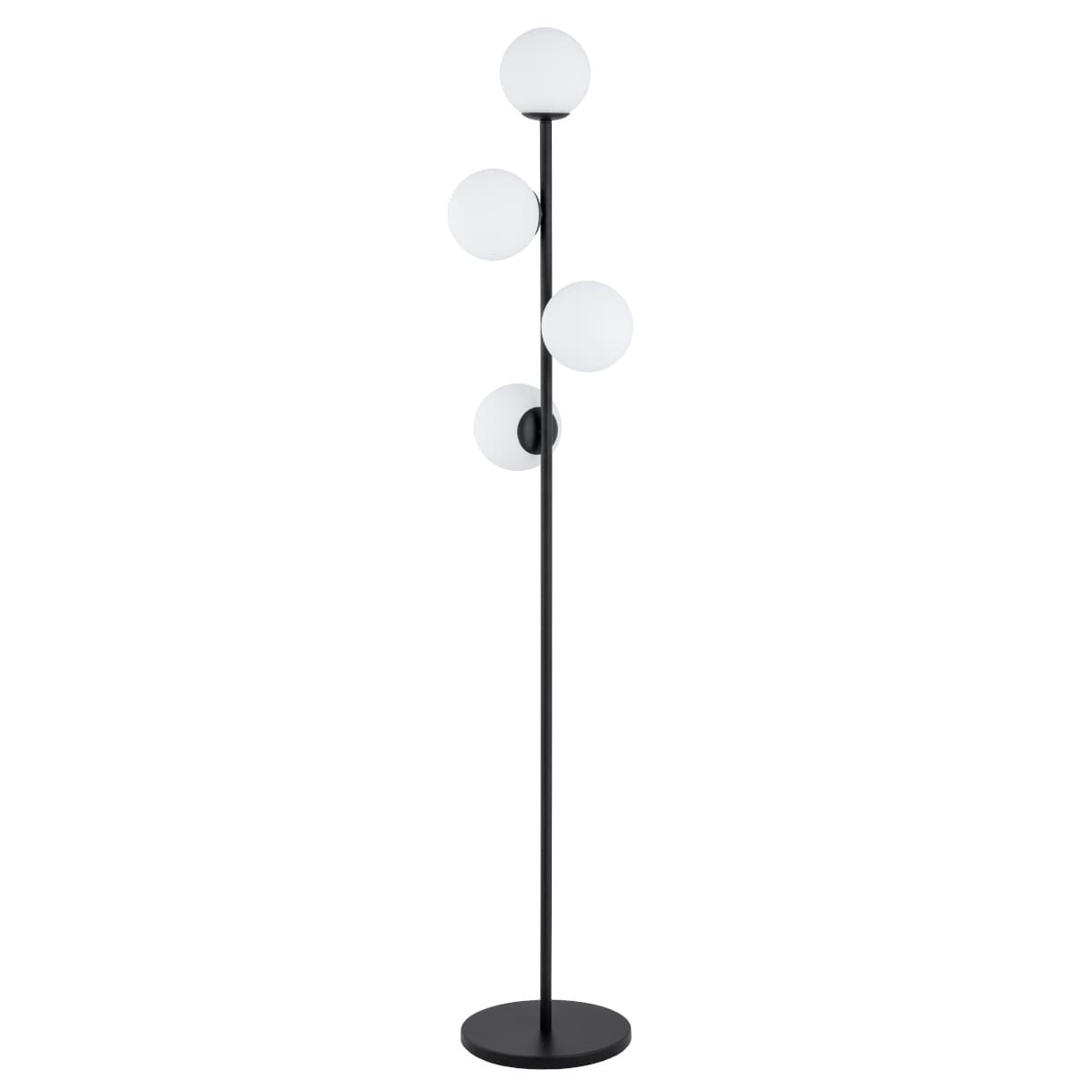Lampa De Podea Alfa Malaga Neagra & Alba 4xE14
