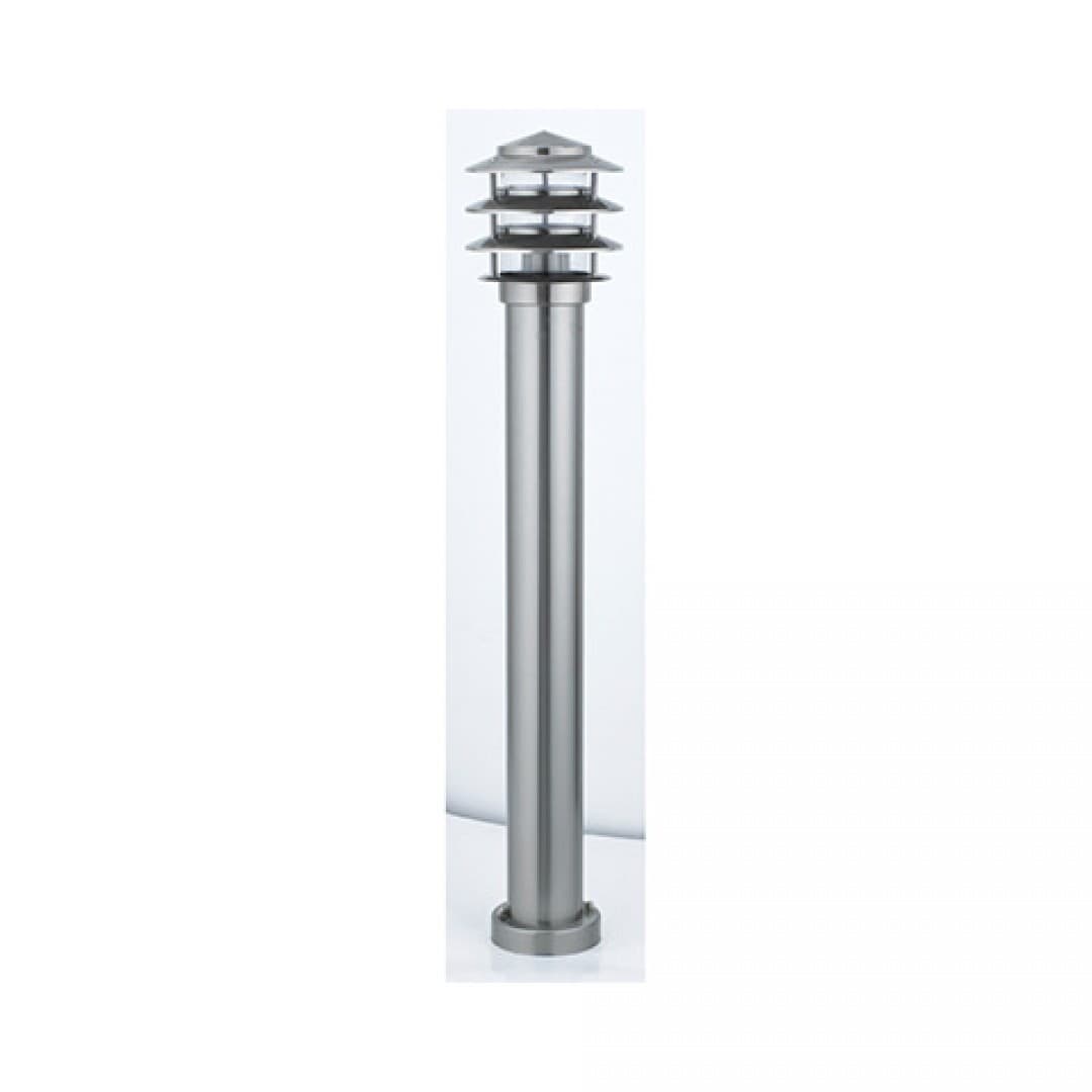 Stalp de gradina crom ornamental, E27, 800X150mm