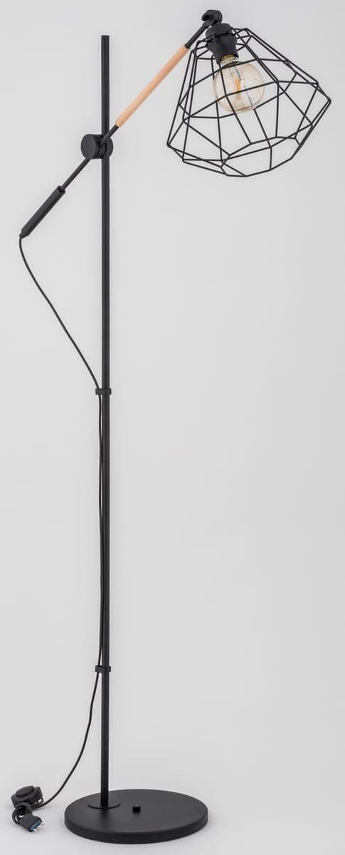 Lampa De Podea Alfa Boogie Neagra 1xE27