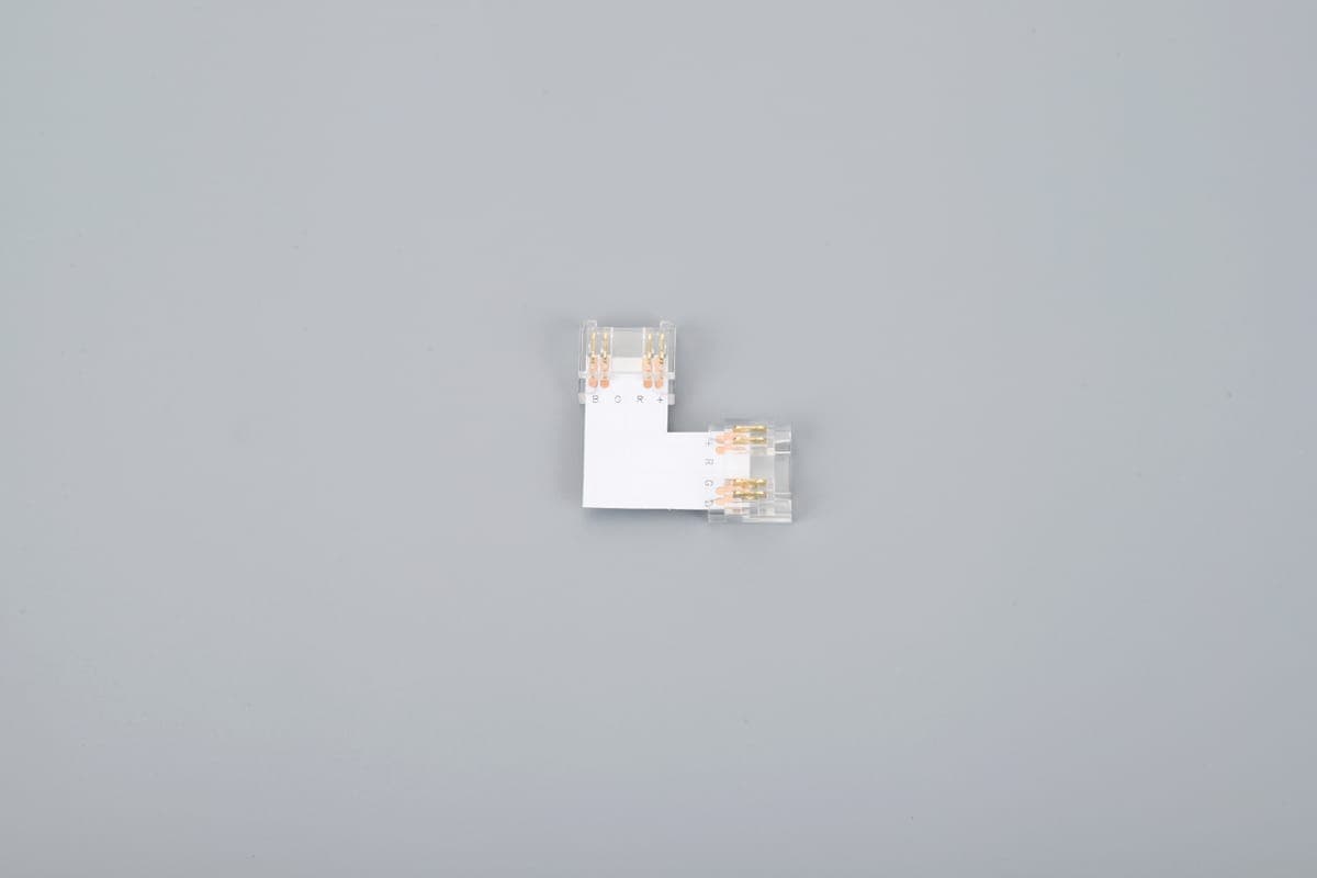 CONECTOR PRELUNGIRE "L" PT BANDA LED RGB IP20 12V/24V PCB 10MM PIN 7.2mm