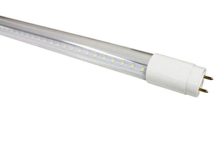 Tub LED Transparent 9W=18W, model T8, 6400K, lumina rece, 900lm, 588 mm