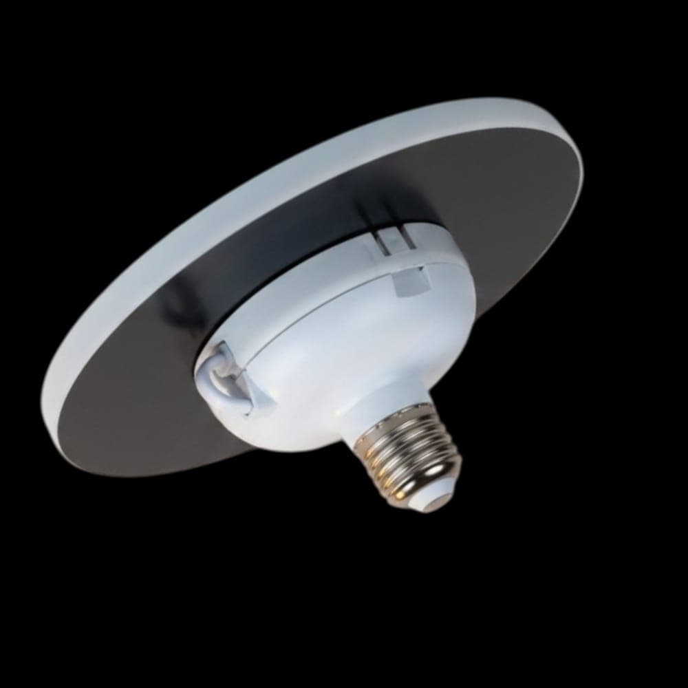 Spot Led Luna + Adaptor dulie E27, 22W, Ø170mm, 22W=200W, 6000K, lumina rece