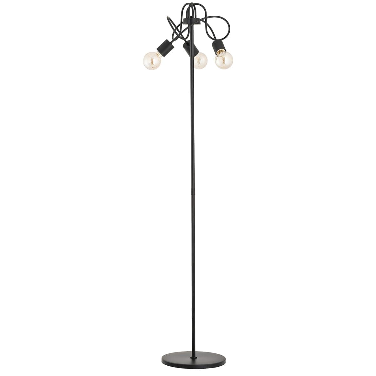 Lampa De Podea Alfa Tango Neagra 3xE27