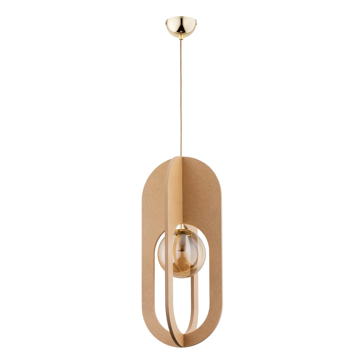 Lustra Pendul Alfa Terra Lemn 1xE14