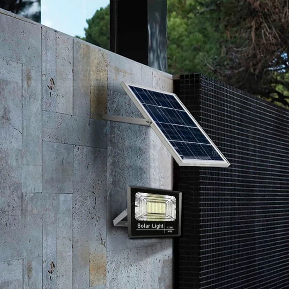Proiector cu Panou Solar Monocristalin si telecomanda - 200W/6500k
