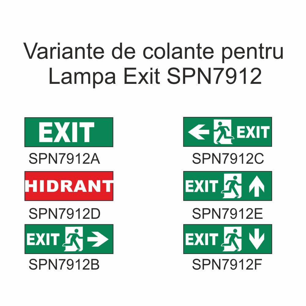 Autocolant Lampa Exit 16 Led