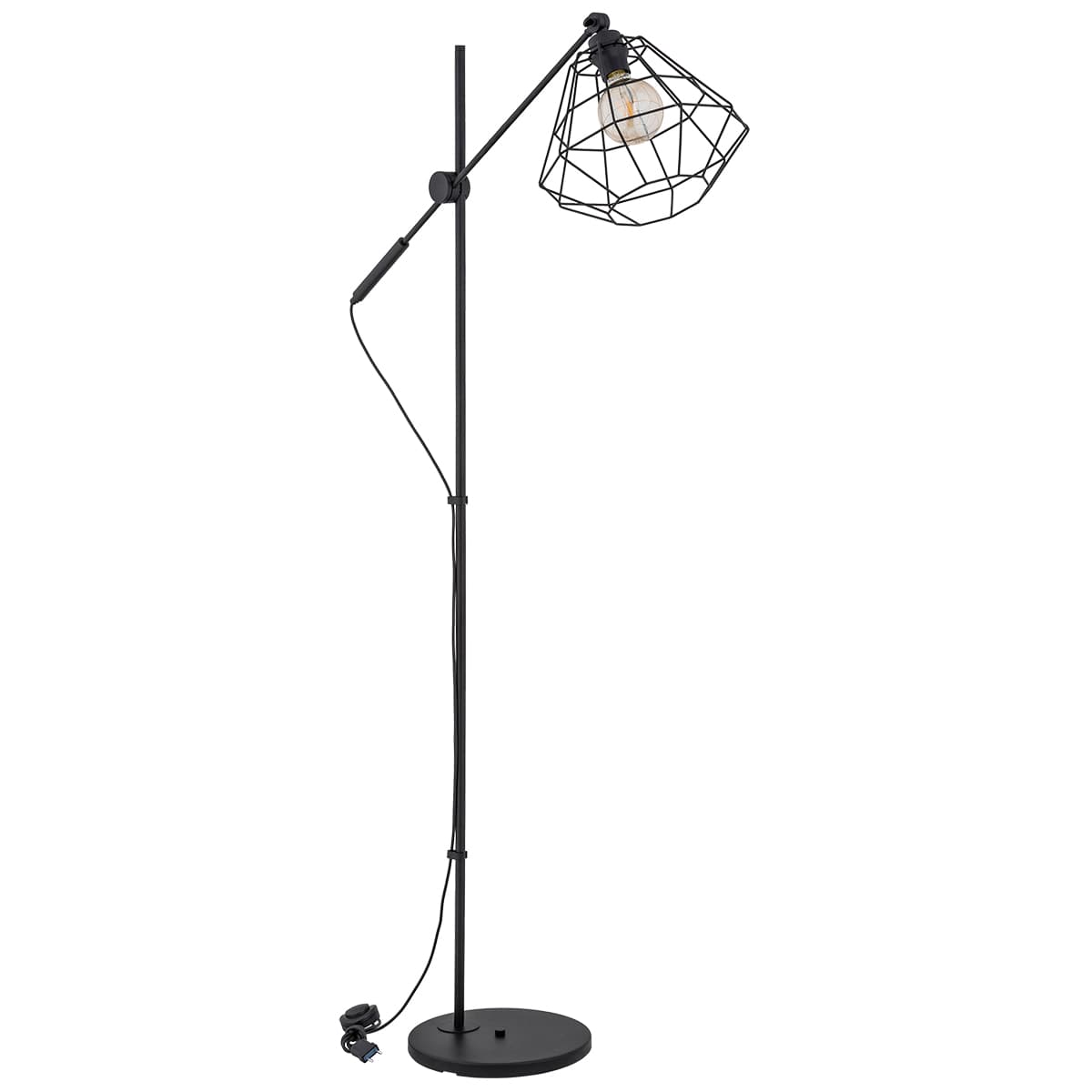 Lampa De Podea Alfa Boogie Bis Neagra 1xE27