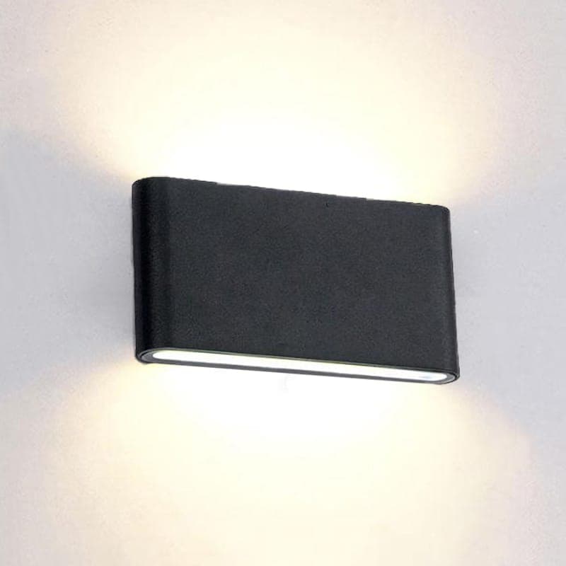 Aplica LED de exterior extra-plata, 12W=75W, 3000K, lumina calda, IP65