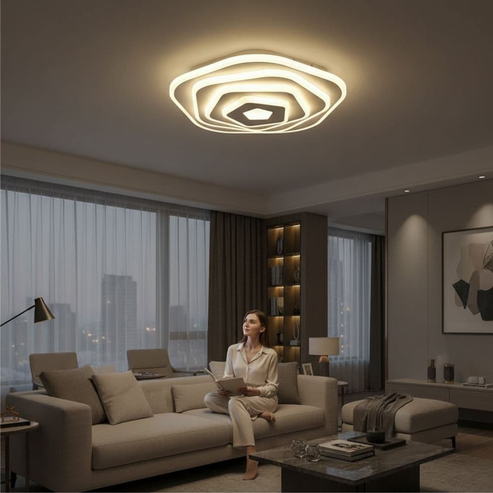 Plafoniera LED Surtur 57W, 240x240x60mm, 4200lm, 3000k/4000k/6500k