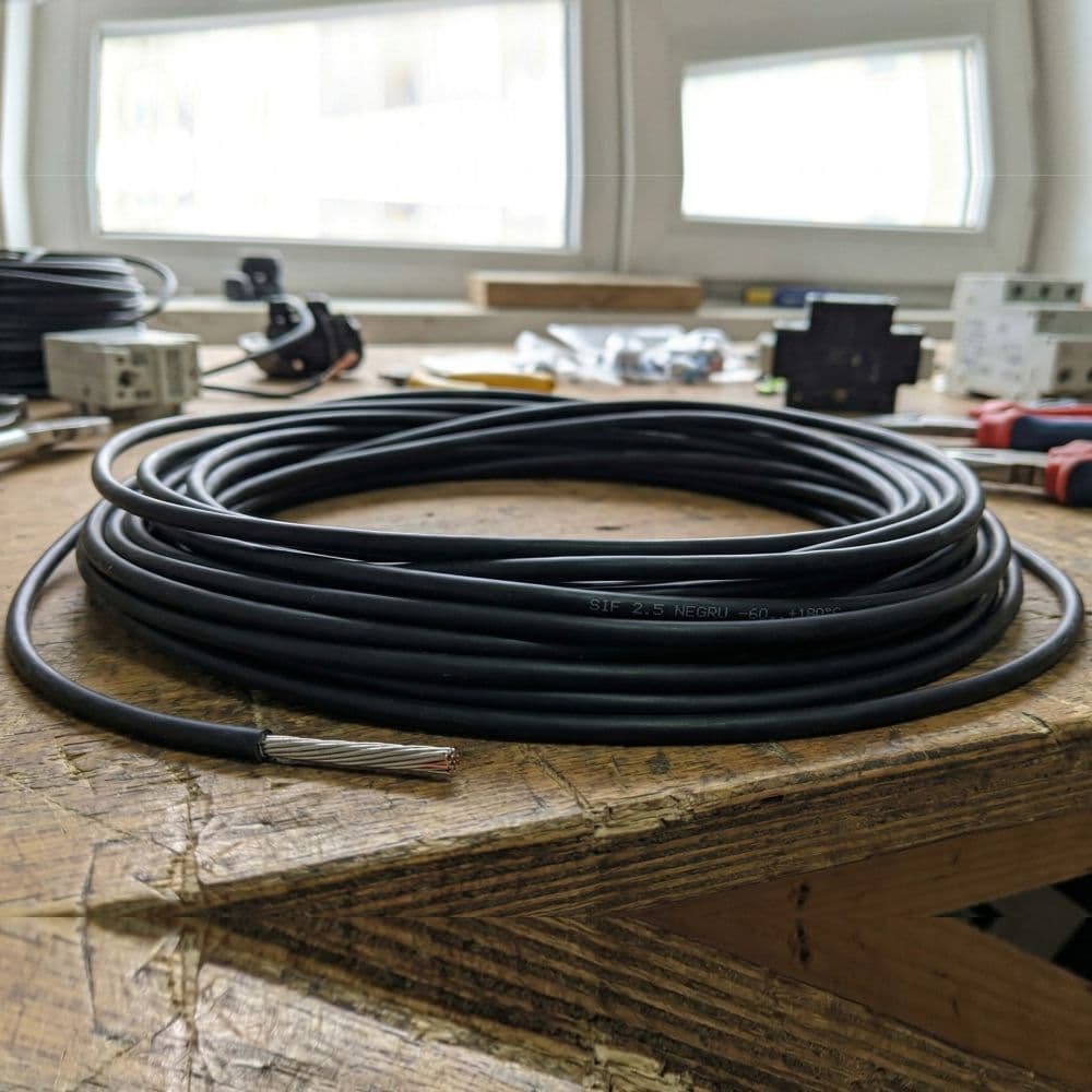 Conductor electric flexibil SIF 2.5 NEGRU