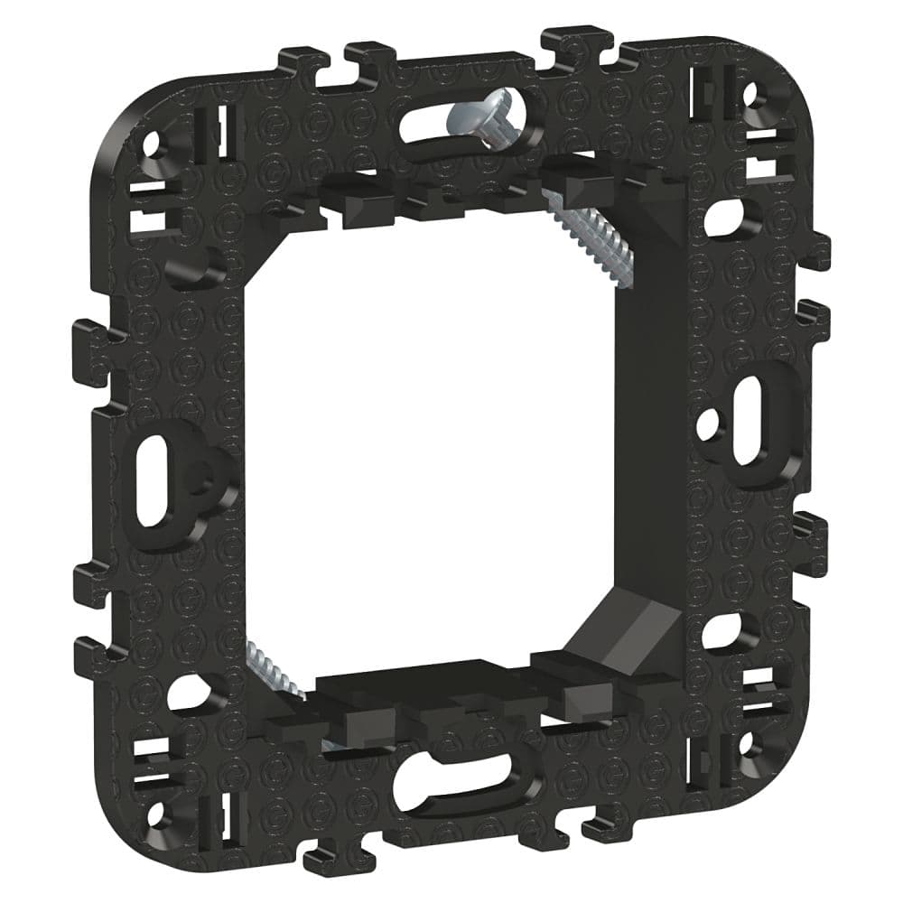 Suport fixare Schneider Easy Styl, 2 module, negru