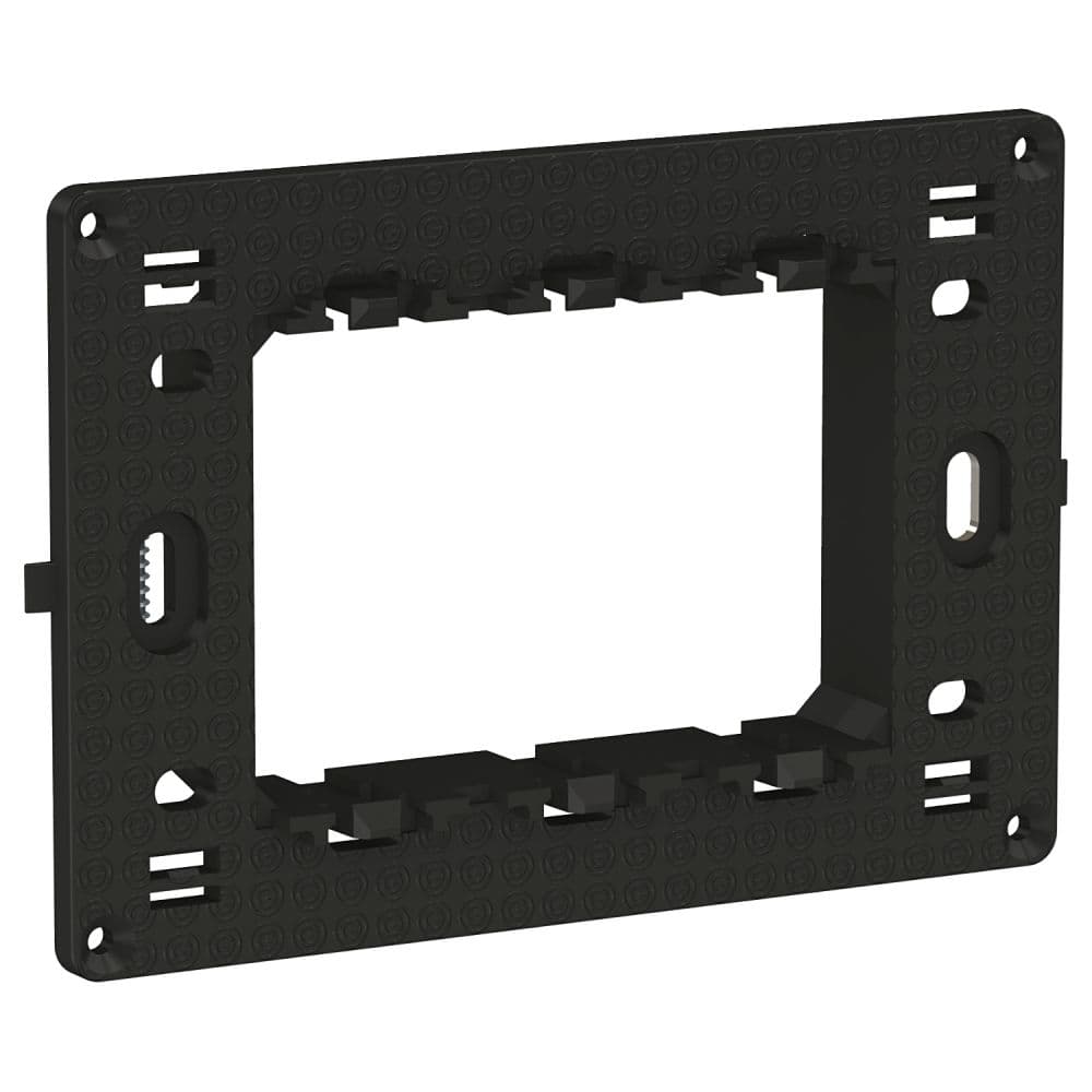 Suport fixare Schneider Easy Styl, 3 module, negru
