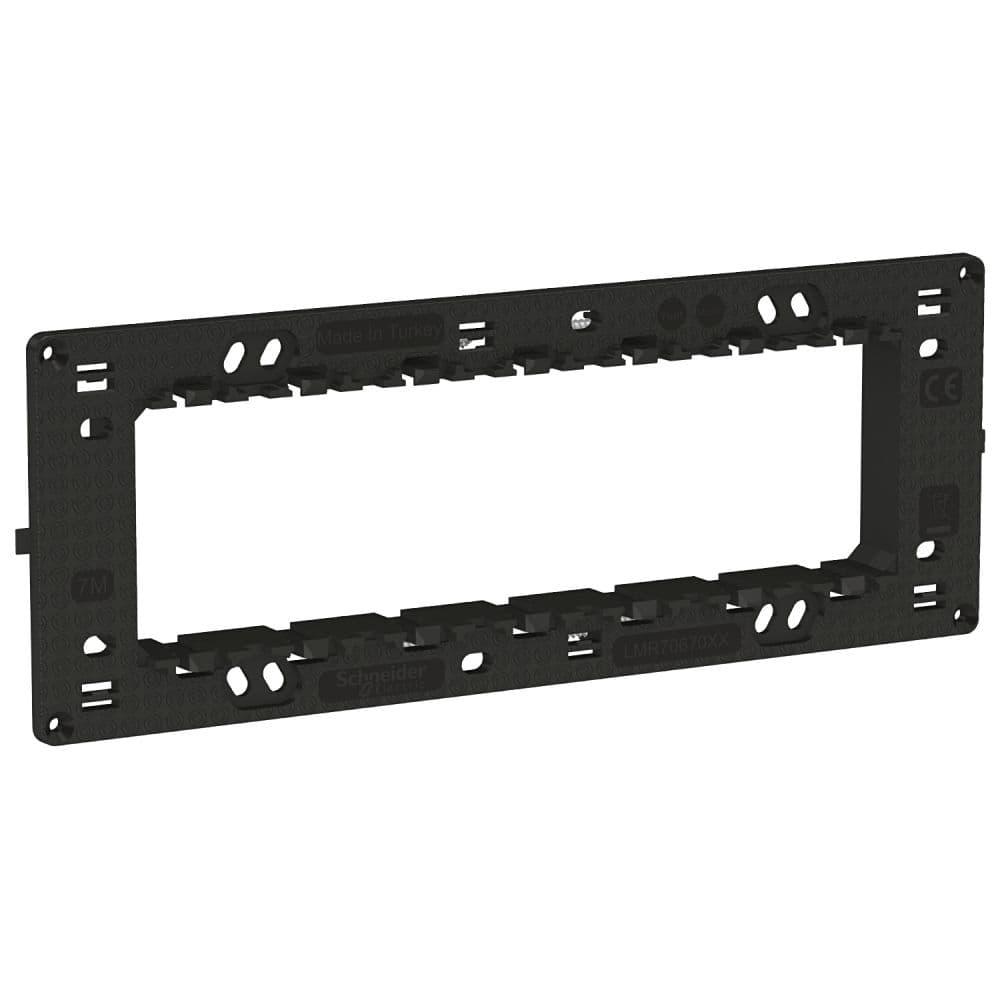 Suport fixare Schneider Easy Styl, 7 module, negru