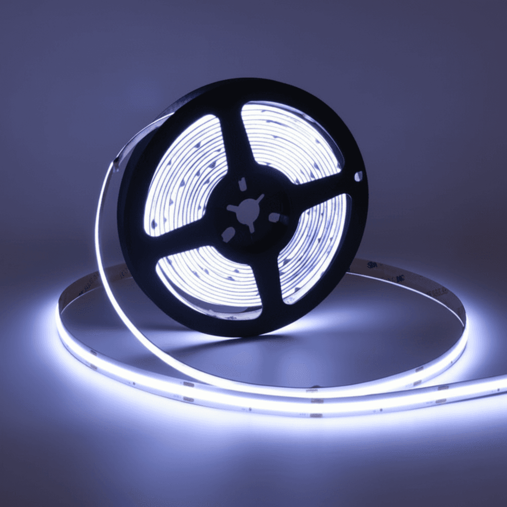 Banda led COB 12W/m 320led/m 6000K 24V IP20 rola 5m PCB 8MM PIN 5.4